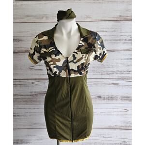 Army Pinup Girl Costume sz Medium